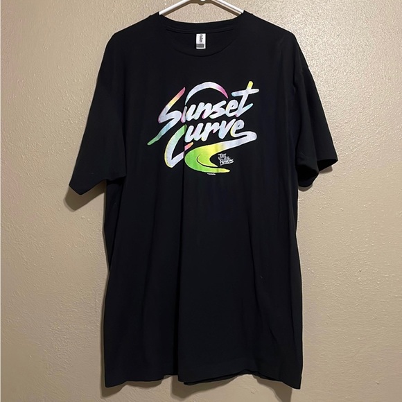 Netflix Other - Sunset Curve Julie & The Phantoms Neon Graphic Black T-Shirt Adult XL